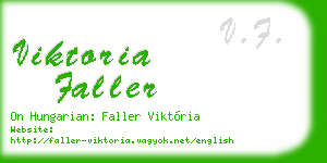 viktoria faller business card